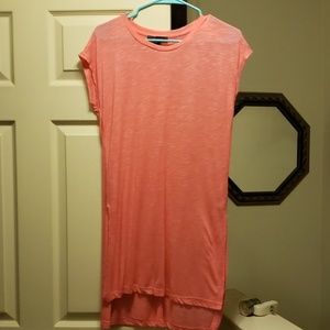 Pink tunic tee.